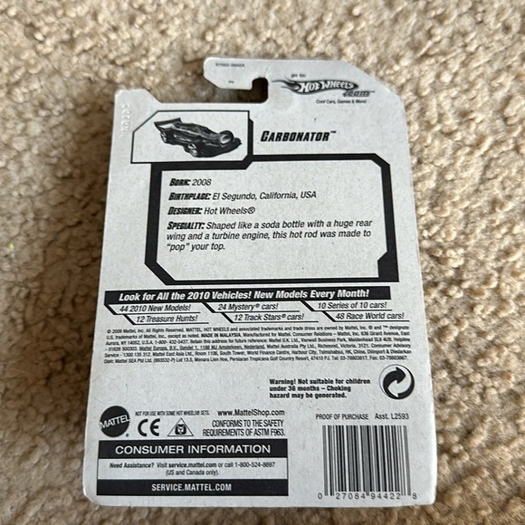 ❄️ NIP Hot Wheels Carbonator - Picture 2 of 2